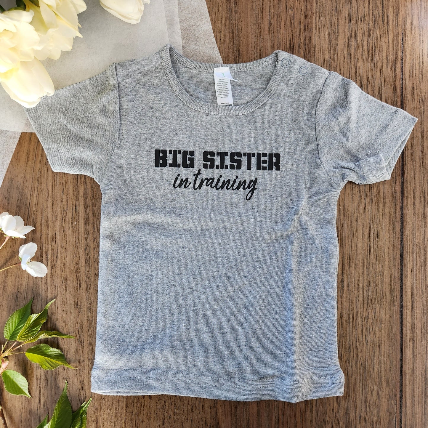 Big sister in training tee