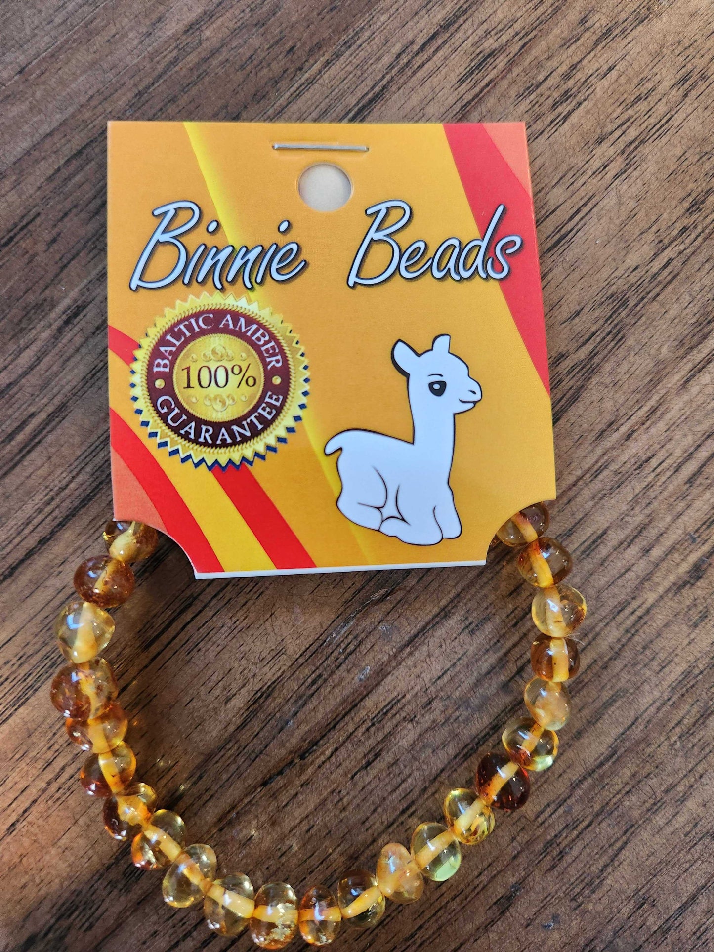 Adults Amber bracelet - Honey