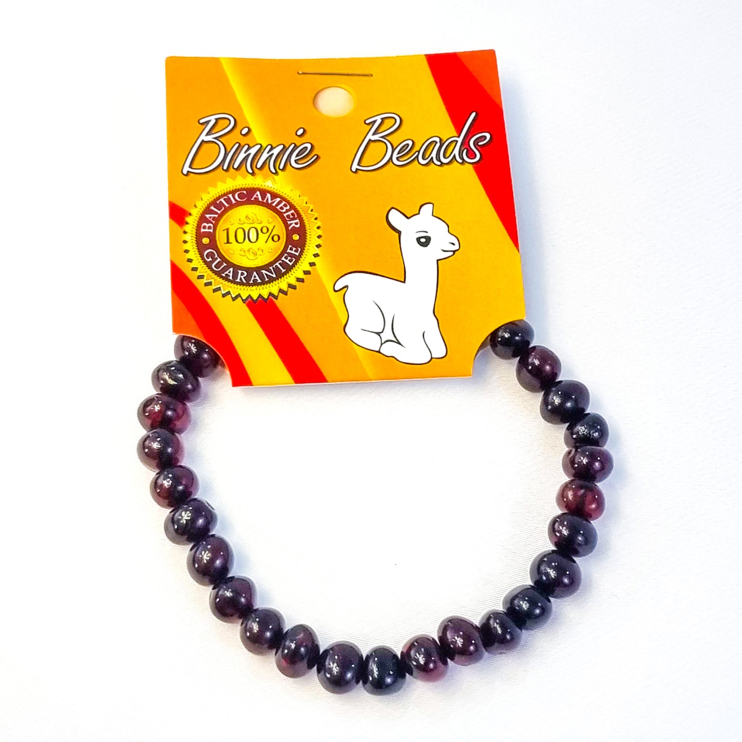 Baby amber bracelet - Cherry