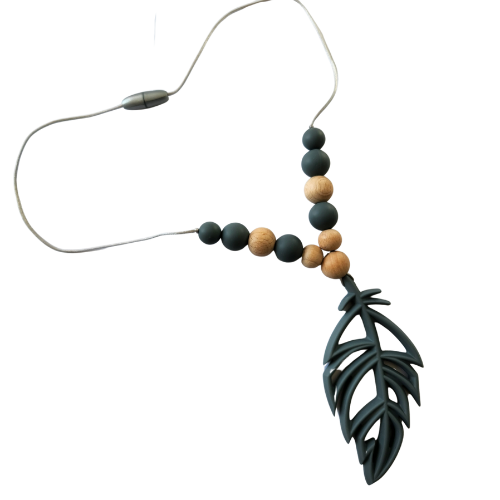 Baby safe feather necklace