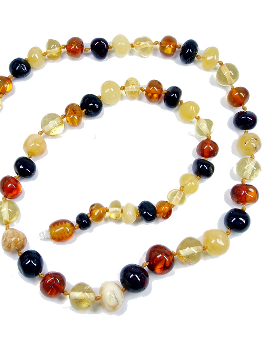 Child amber necklace - Multi