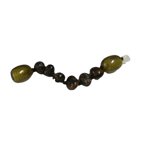 Amber extension - Black & Green (screw clasp)