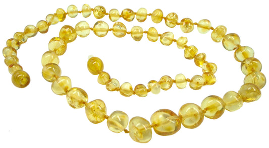 Adult amber necklace - Lemon