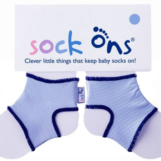 Baby Sock Ons - Light blue