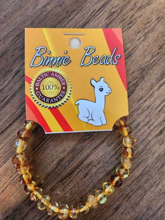Adults Amber bracelet - Honey