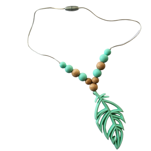 Baby safe feather necklace