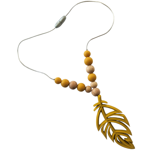 Baby safe feather necklace