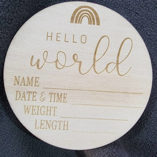 Announcement photography card